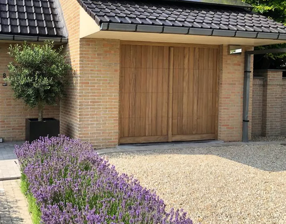 Houten garagepoort Wortegem-Petegem