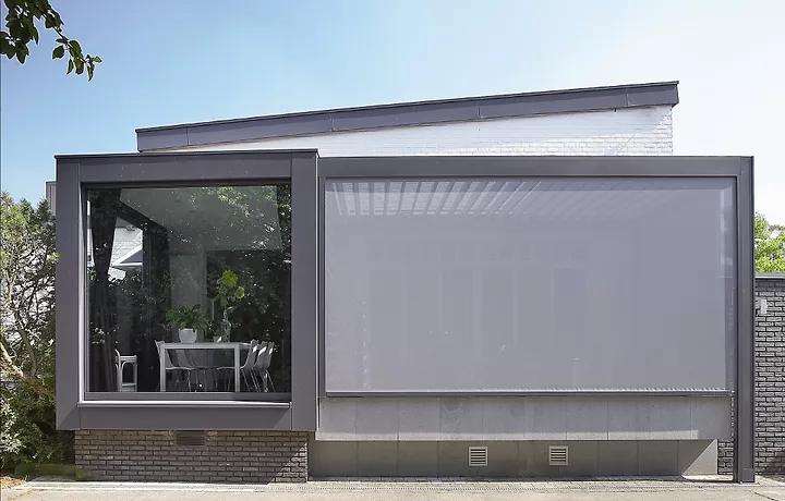 Aangebouwde terrasoverkapping in Merelbeke