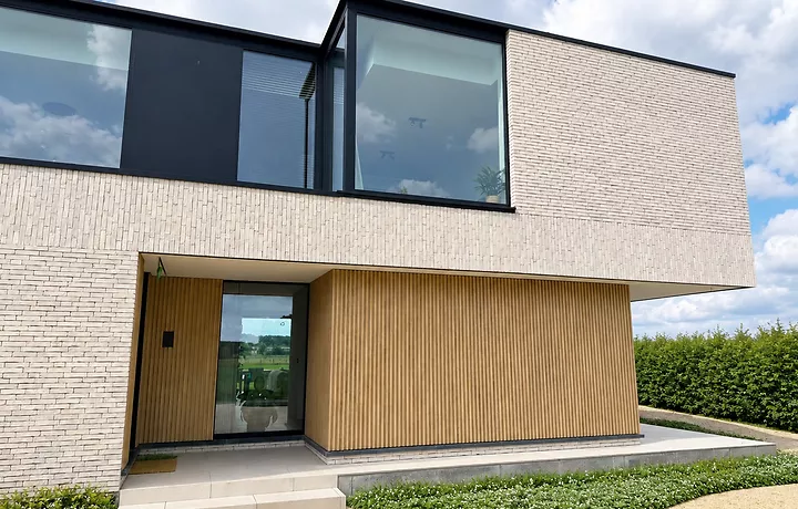 Renson Linarte Wood Design gevelbekleding in Merelbeke