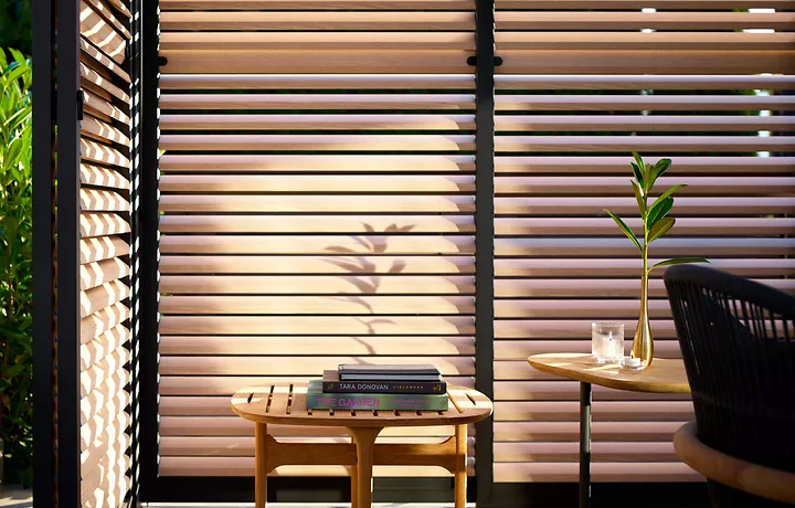 Loggia schuifpanelen