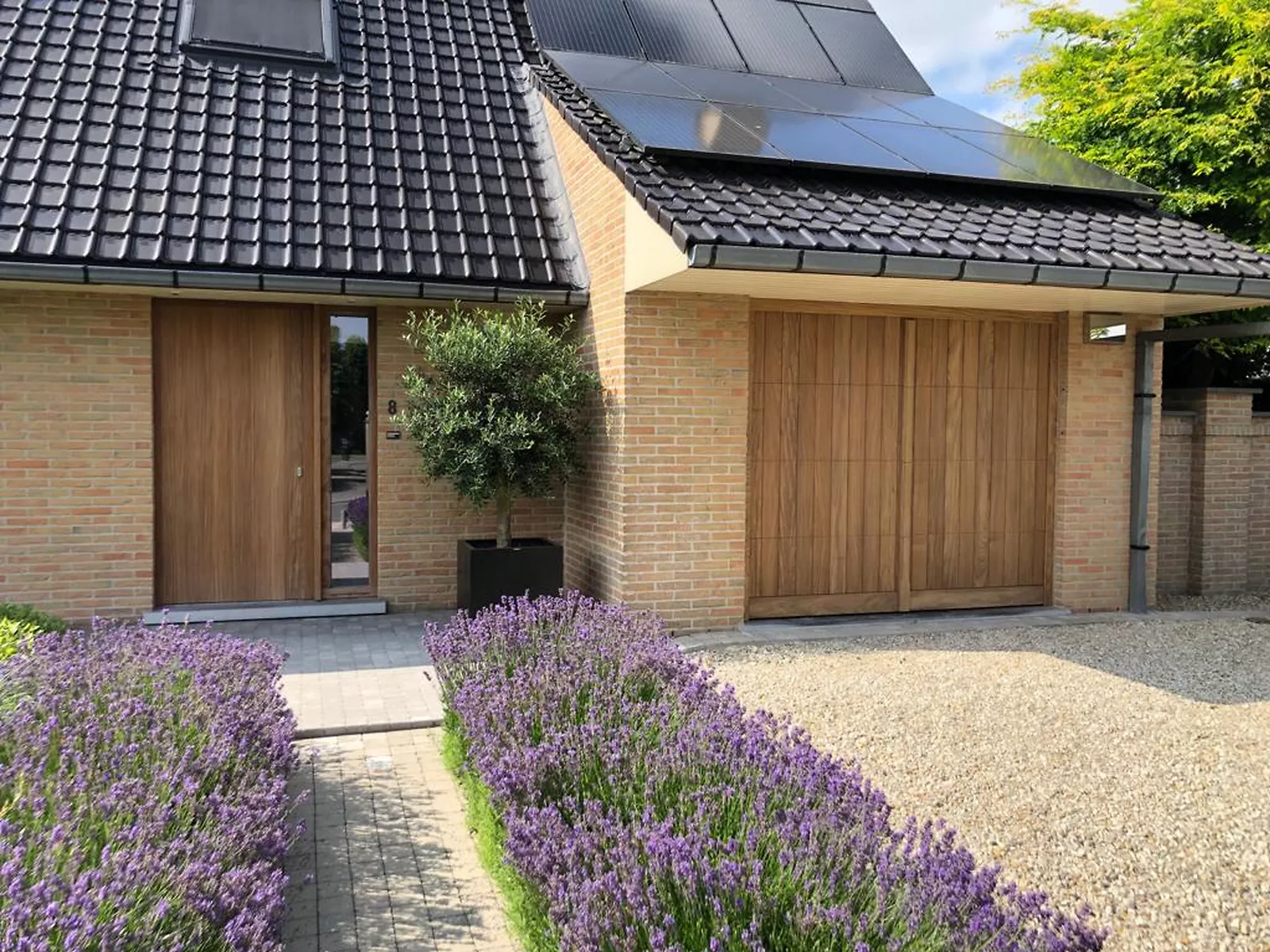 Houten garagepoort Wortegem-Petegem