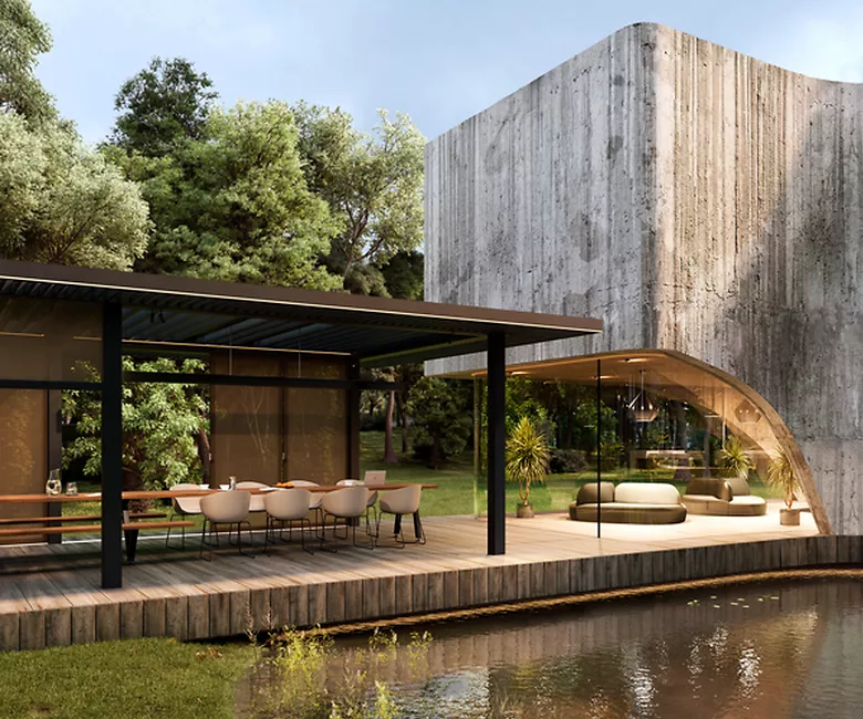 Afgewerkt als een echte leefruimte