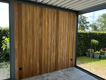 Houten vaste wand