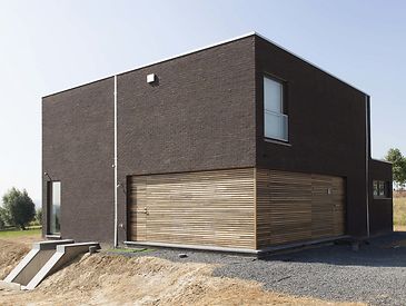 Houten poorten, strak, modern, hedendaags