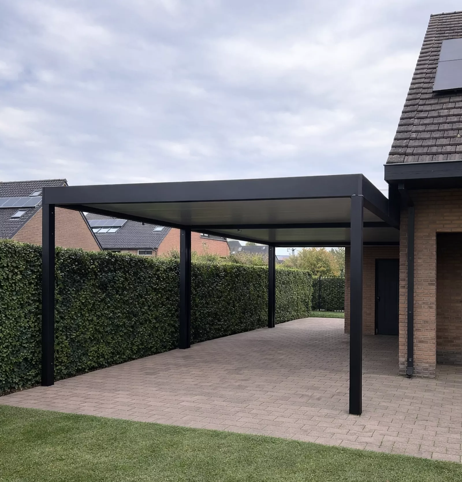  een strakke aluminium carport?